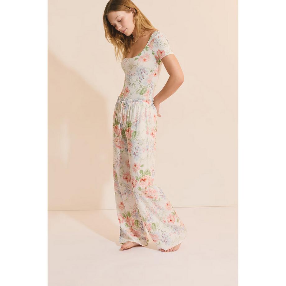 Etam Pantaloni del pigiama con stampa floreale  