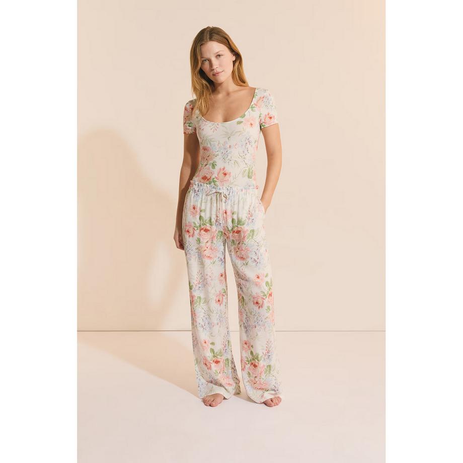 Etam Pantaloni del pigiama con stampa floreale  