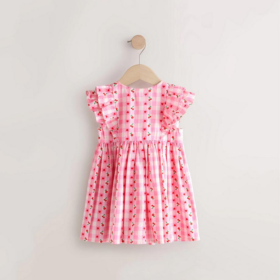 Next Vestito Stampa Vichy Ciliegie  