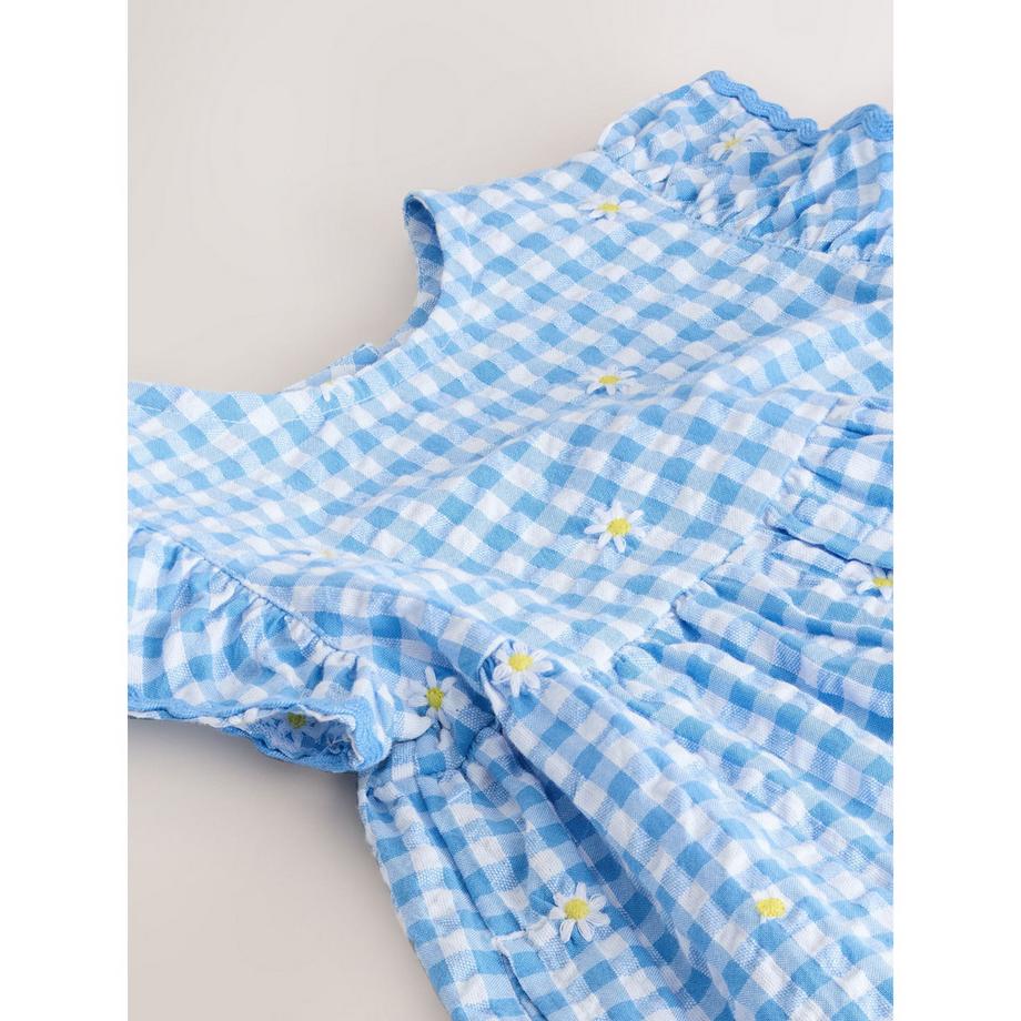 Next Robe Brodé Gingham Marguerite  