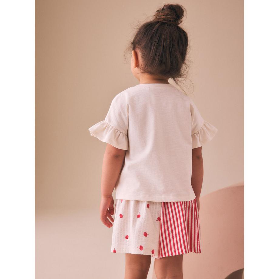 Next Set shorts stampa ciliegie e righe  