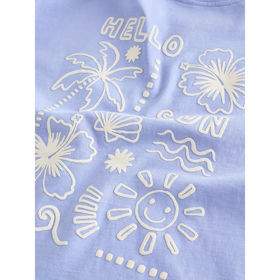 Next T-Shirt und gestreifte Shorts Set  