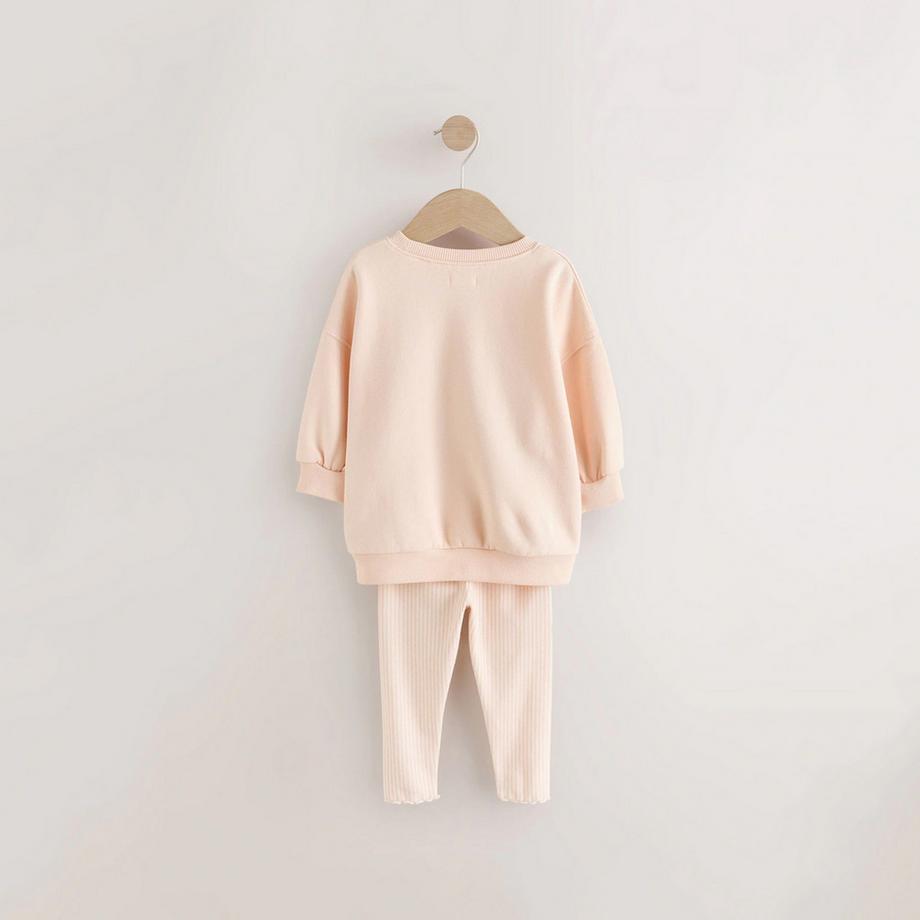 Next Felpa Leggings Set Stampa Ballerina  