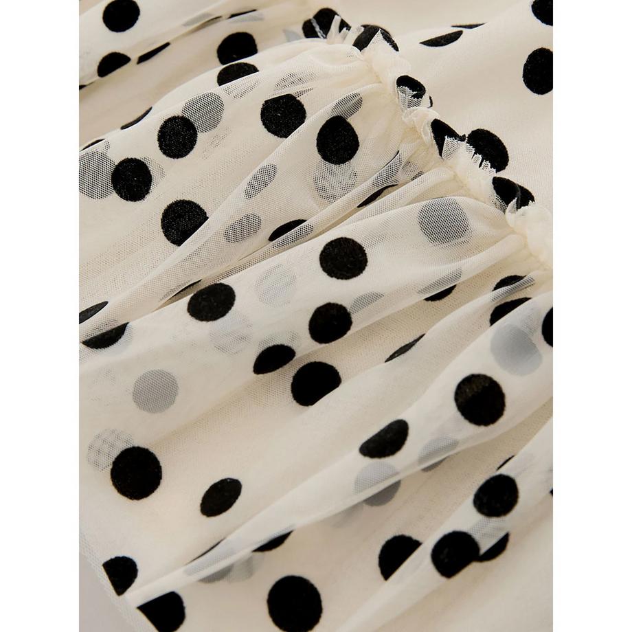 Next Gepunktetes ärmelloses Kleid  
