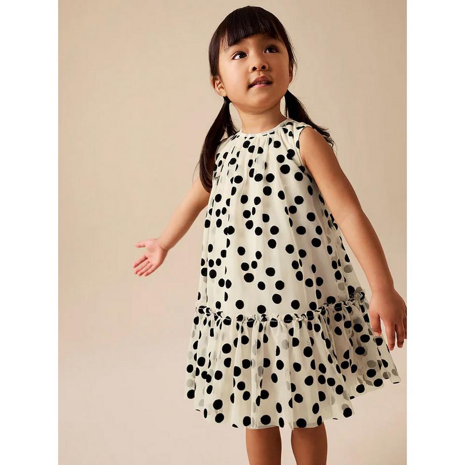 Next Gepunktetes ärmelloses Kleid  