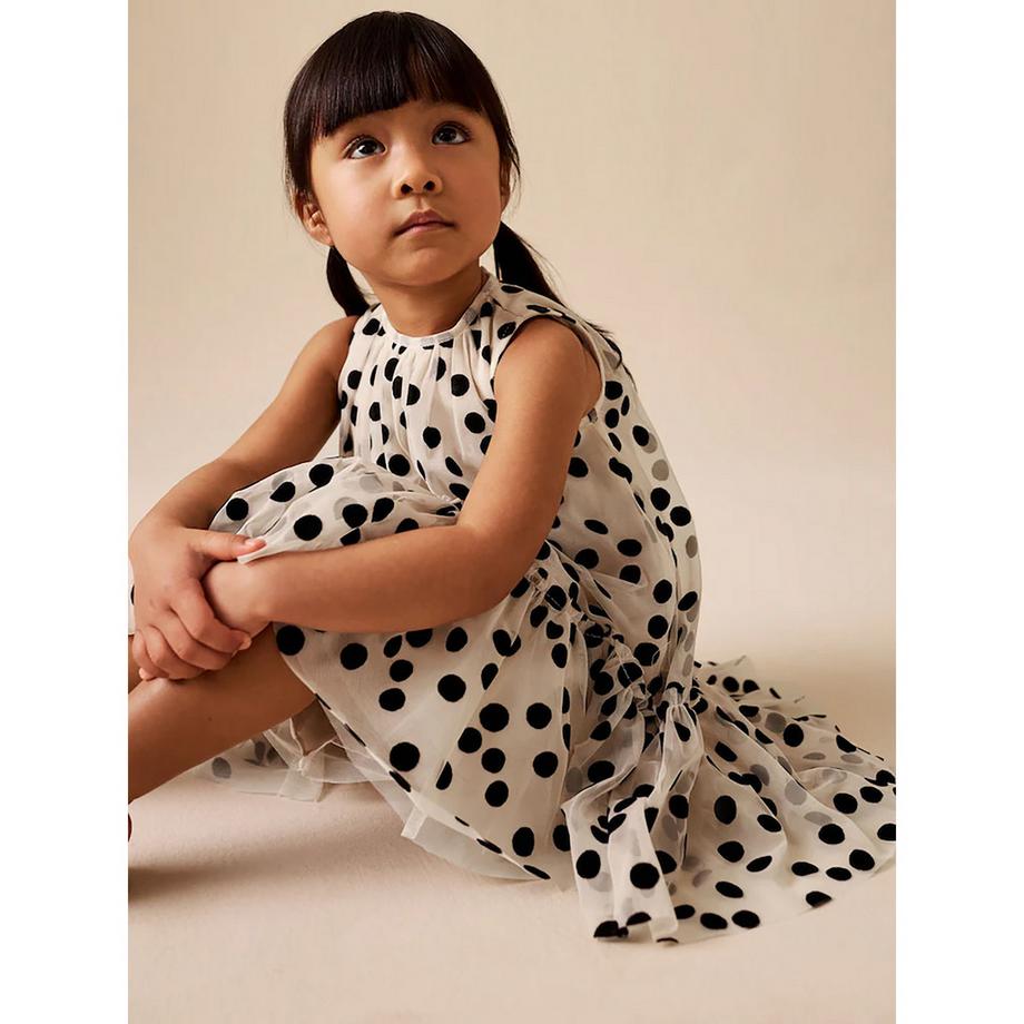 Next Gepunktetes ärmelloses Kleid  