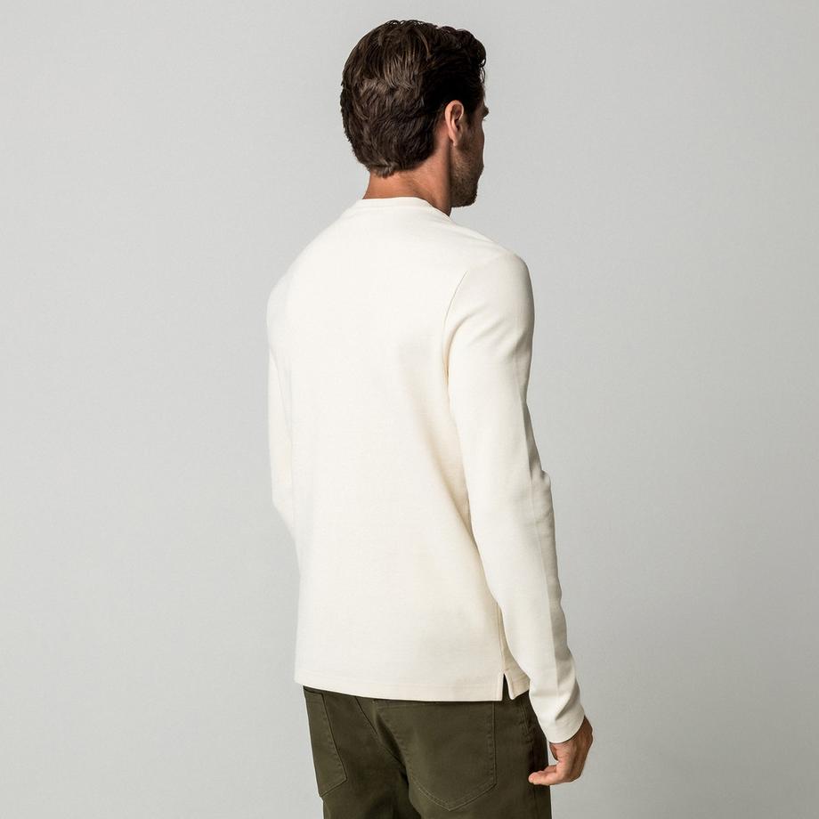 Manor Man T-shirt a maniche lunghe Henley  