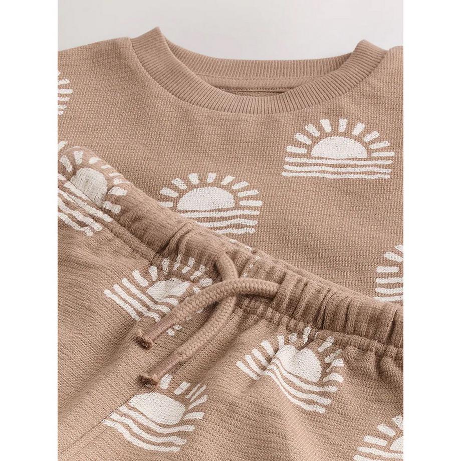Next Sonnen Print T-Shirt und Shorts Set  