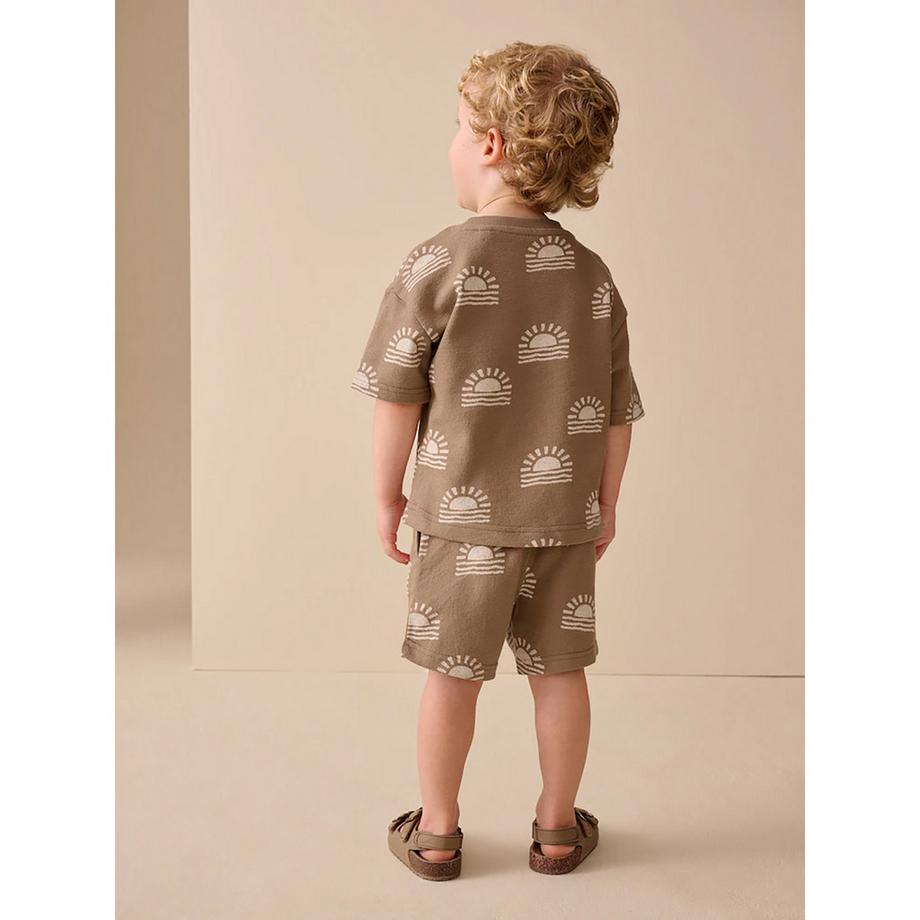 Next Sonnen Print T-Shirt und Shorts Set  