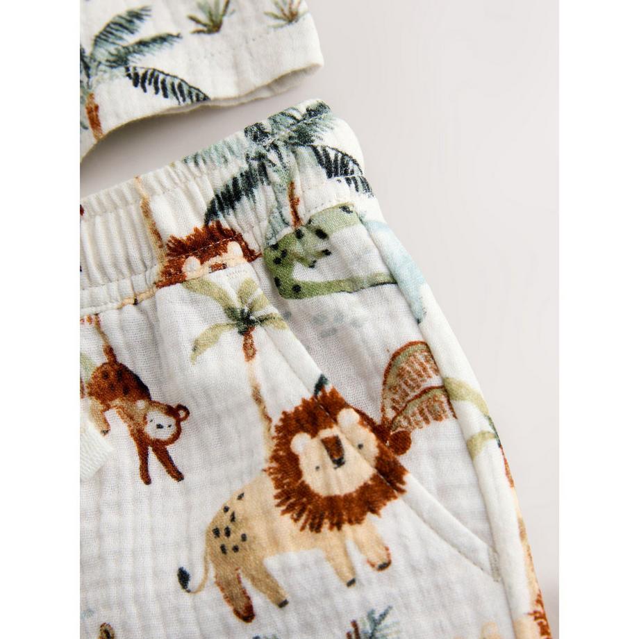 Next Ensemble Top et Short Imprimé Animal  