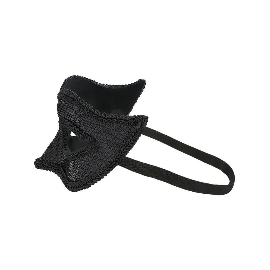 BOLAND  Maschera occhi glitter nera 