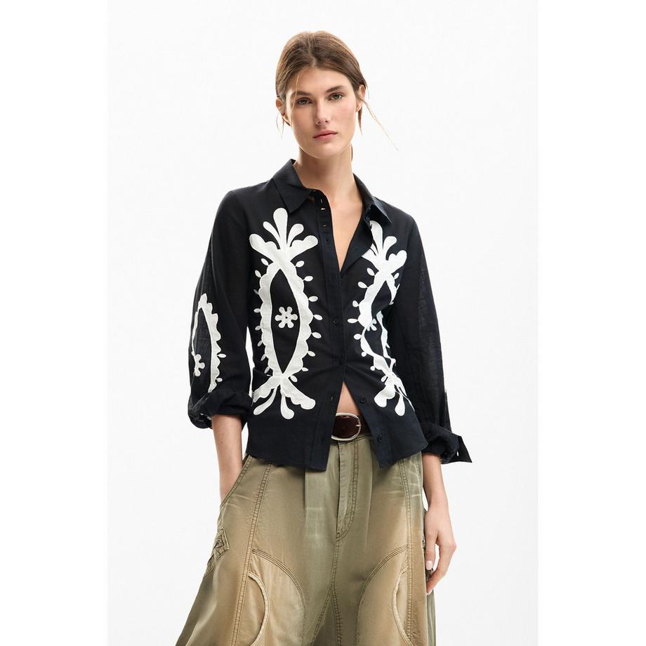 Desigual Chemise à manches longues à motifs  