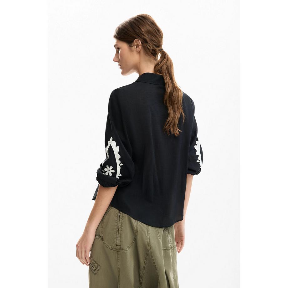 Desigual Chemise à manches longues à motifs  