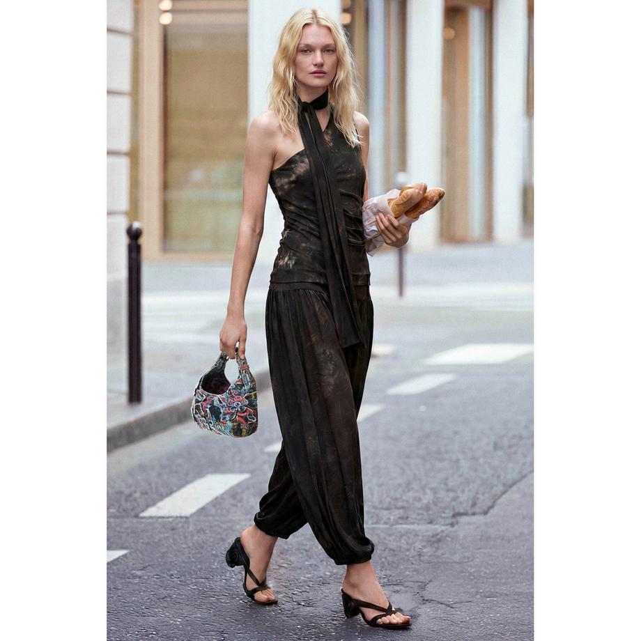 Desigual T-shirt imprimé asymétrique  