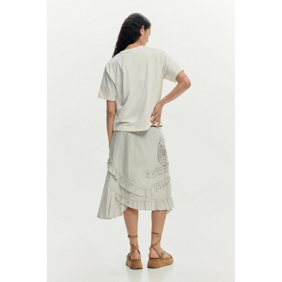 Desigual Top à Manches Courtes Imprimé Floral  