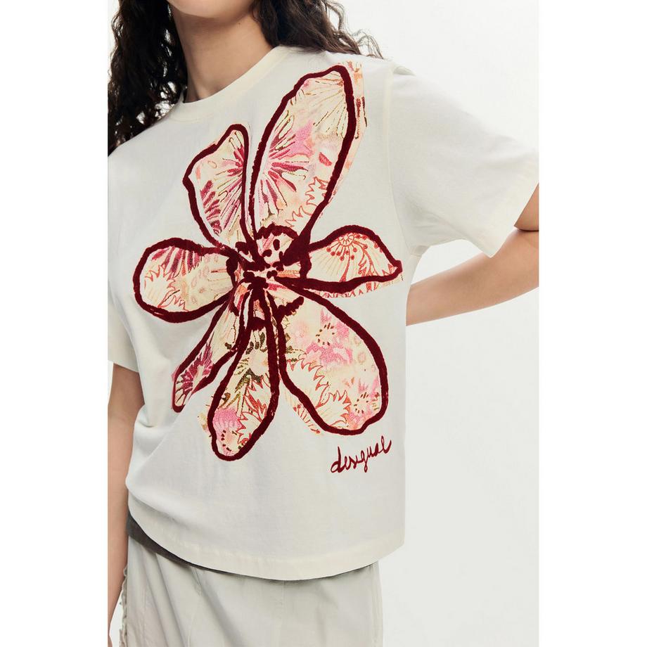 Desigual Top à Manches Courtes Imprimé Floral  