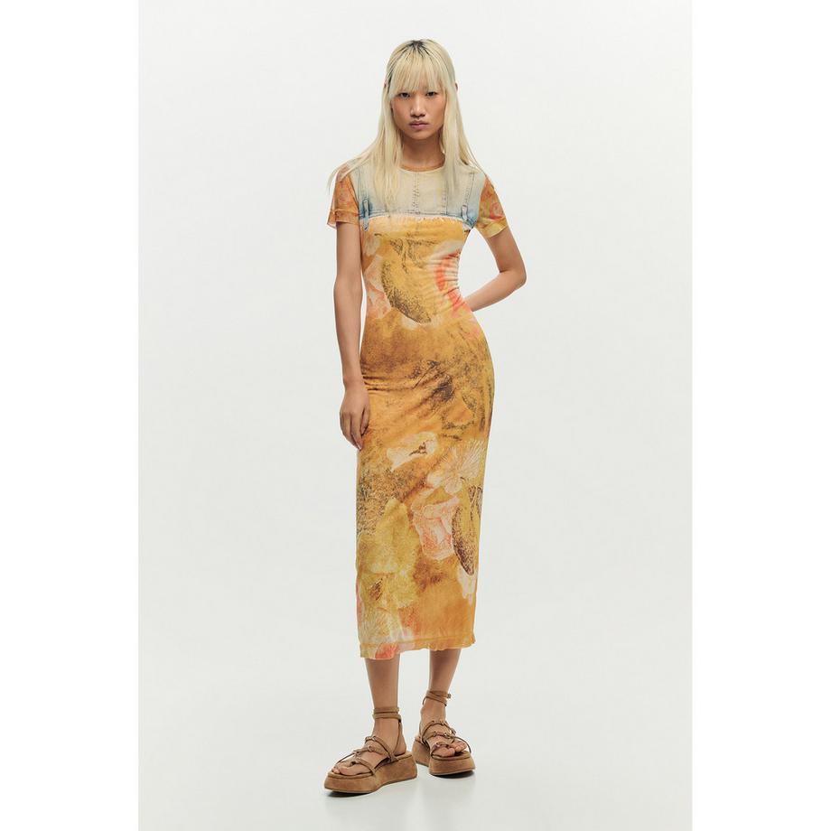 Desigual Robe Longue Manches Courtes  