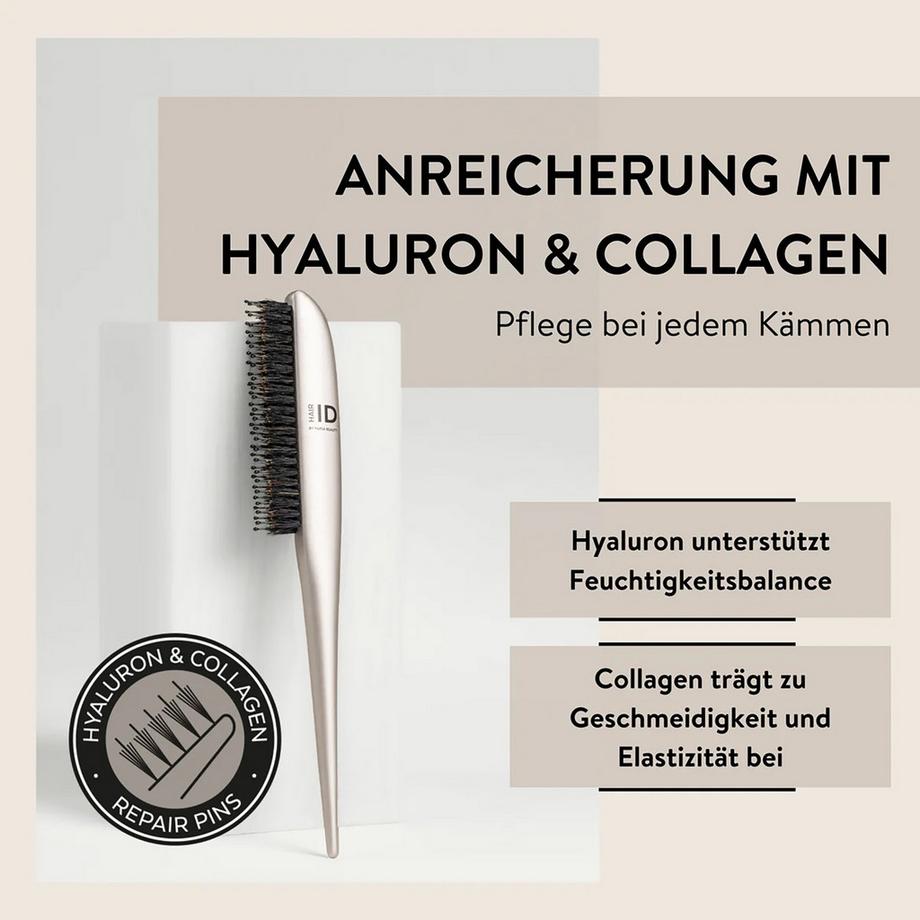 PARSA  Hair ID Anti-Frizz Sleek Kamm mit Naturborsten 