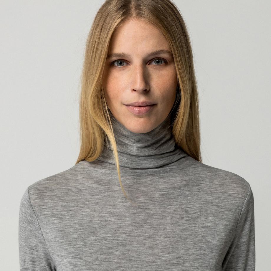 Manor Woman Langarm T-Shirt mit Rollkragen  