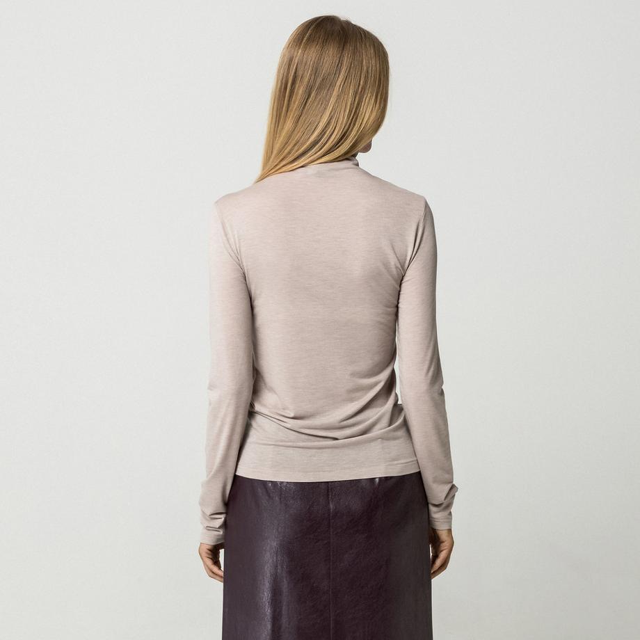 Manor Woman Langarm T-Shirt mit Rollkragen  