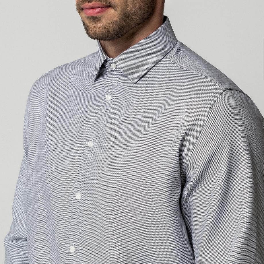 Manor Man Camicia a Maniche Lunghe  