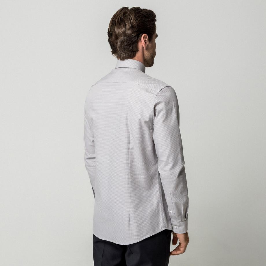 Manor Man Manor Man Camicia a Maniche Lunghe con Motivo a Quadri  