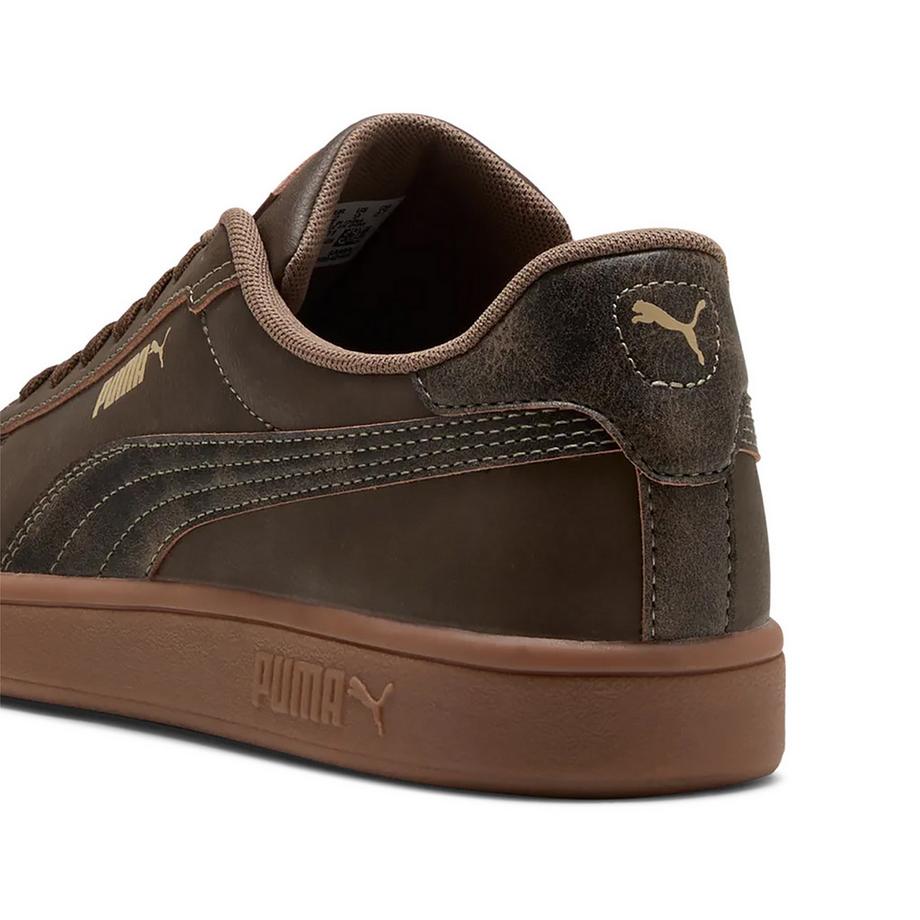 PUMA Smash 3.0 Crafted Leather Low Top Sneakers  