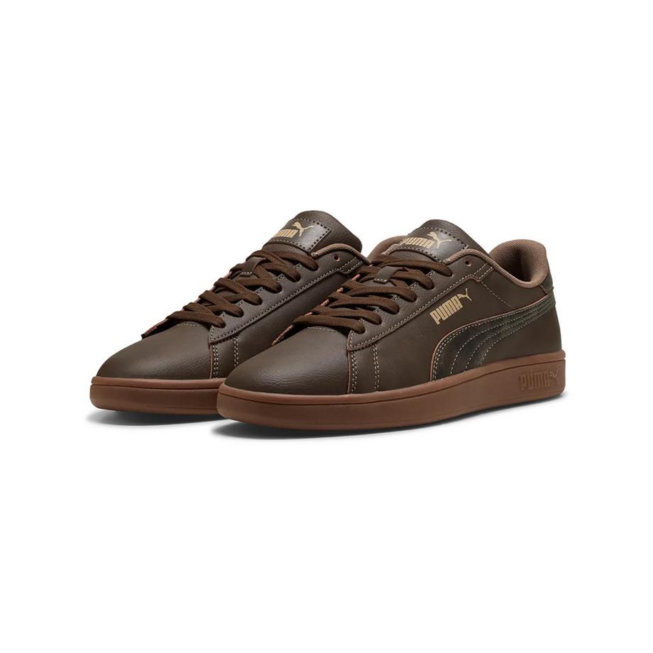 PUMA Smash 3.0 Crafted Leather Low Top Sneakers  