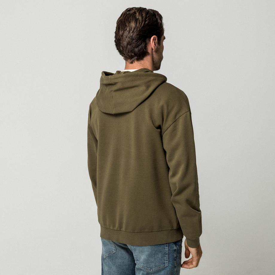Manor Man Hoodie à Fermeture Éclair  