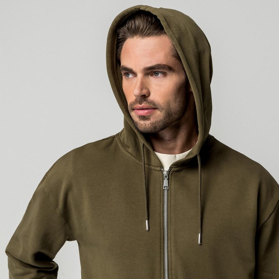 Manor Man Reißverschluss Hoodie  