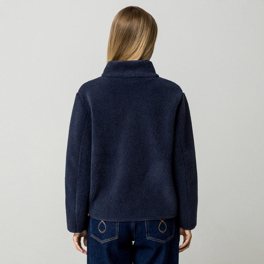 Manor Woman Veste Faux Shearling à Col Montant  