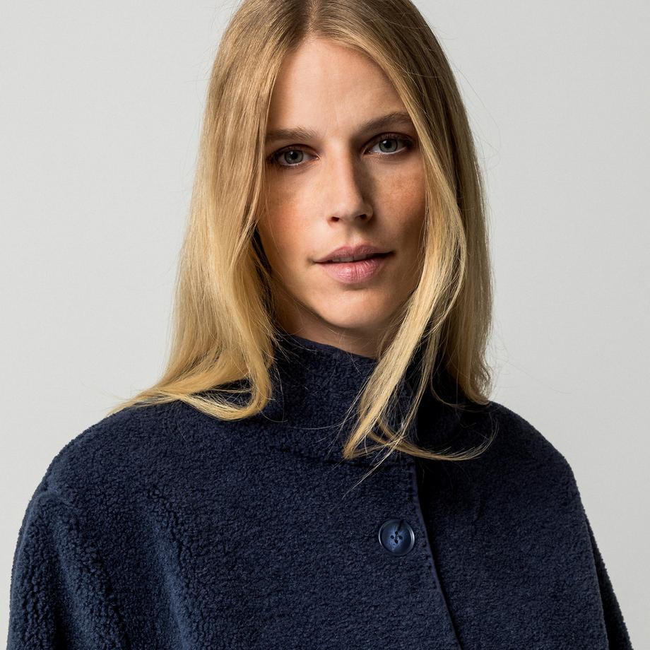 Manor Woman Veste Faux Shearling à Col Montant  