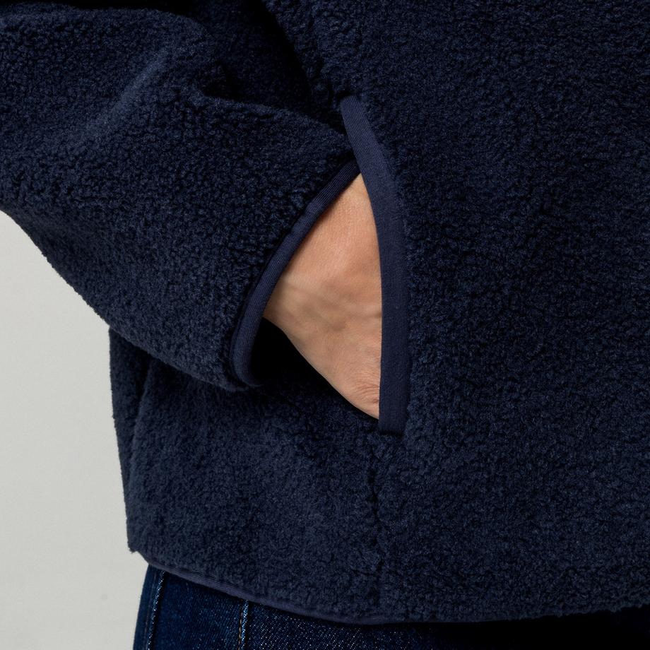 Manor Woman Veste Faux Shearling à Col Montant  