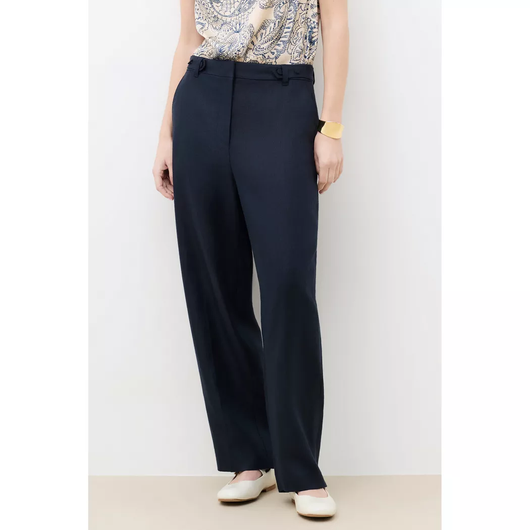 Caroll - Leinenhose, für Damen, Blau Größe 36