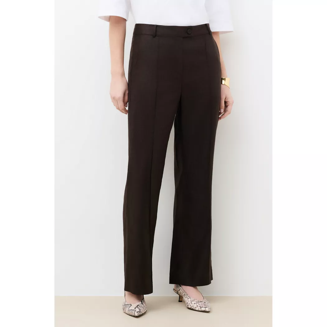 Caroll - Leinenhose, für Damen, Schwarz, Größe 40