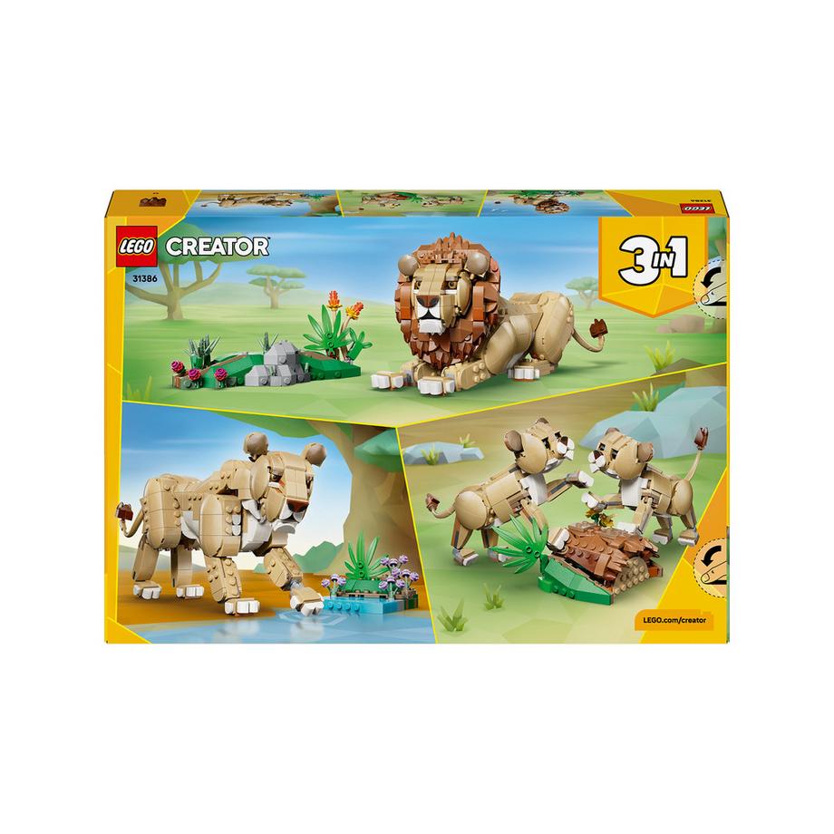 LEGO®  31386 Animaux sauvages : le lion majestueux 