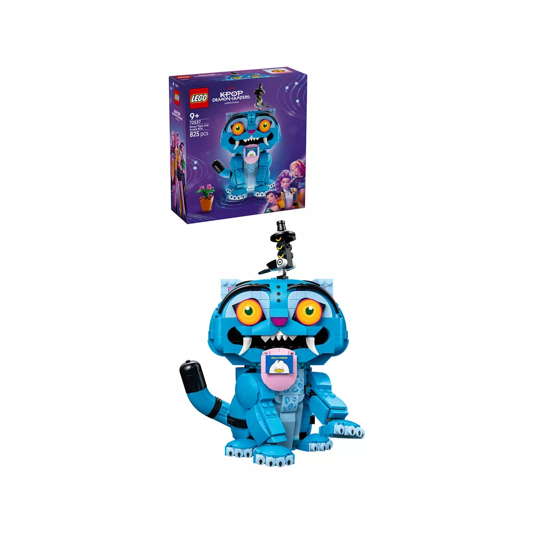 Lego Kpop Demon Hunters Derpy Tiger and Sussie Bird Building Set - 825 Piece
