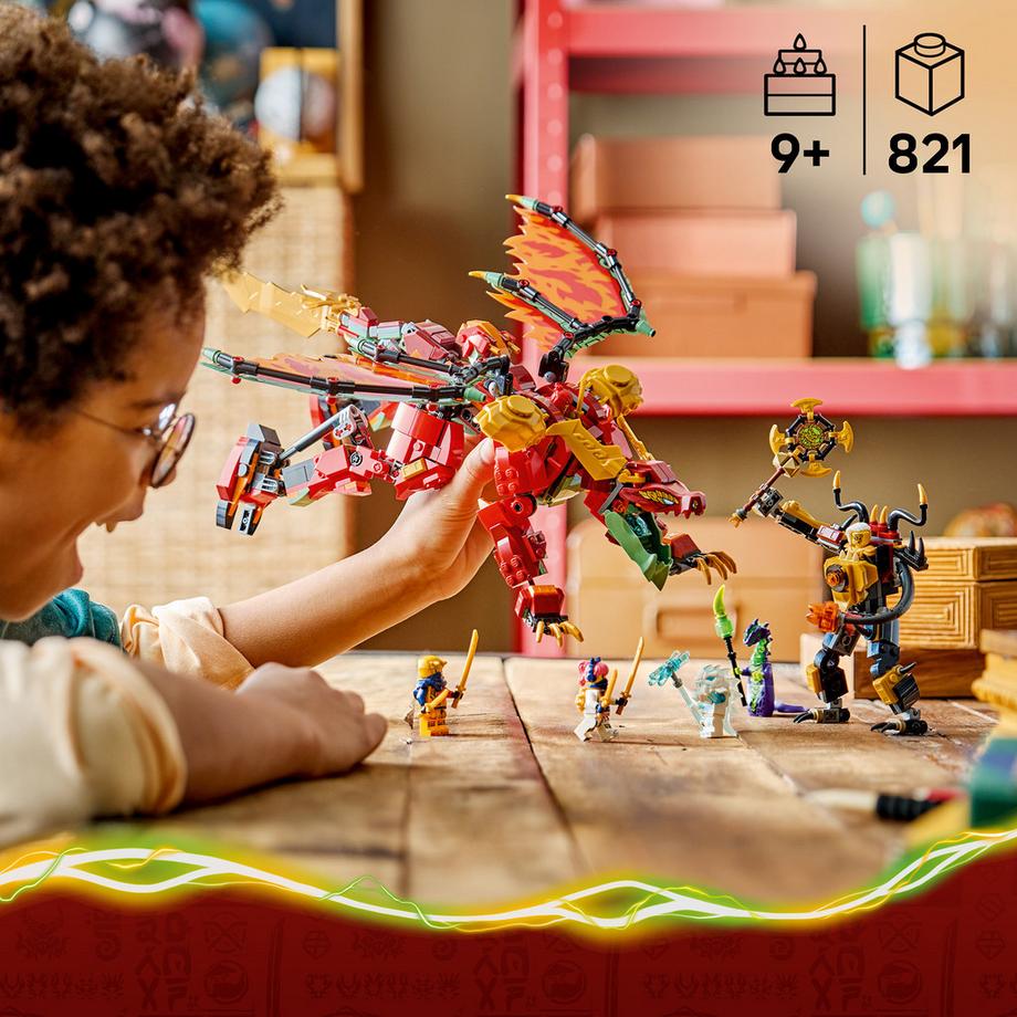 LEGO®  71868 Le robot dragon transformable de Braséra 