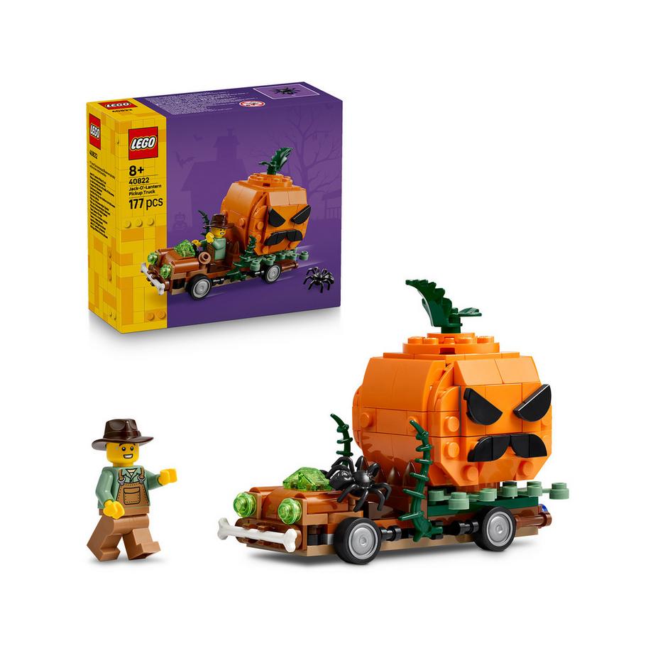 40822 Pickup mit Halloweenkürbis