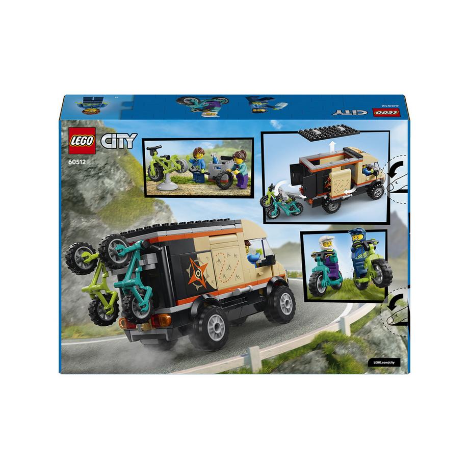 LEGO®  60512 Le camping-car d’aventures et ses VTT 
