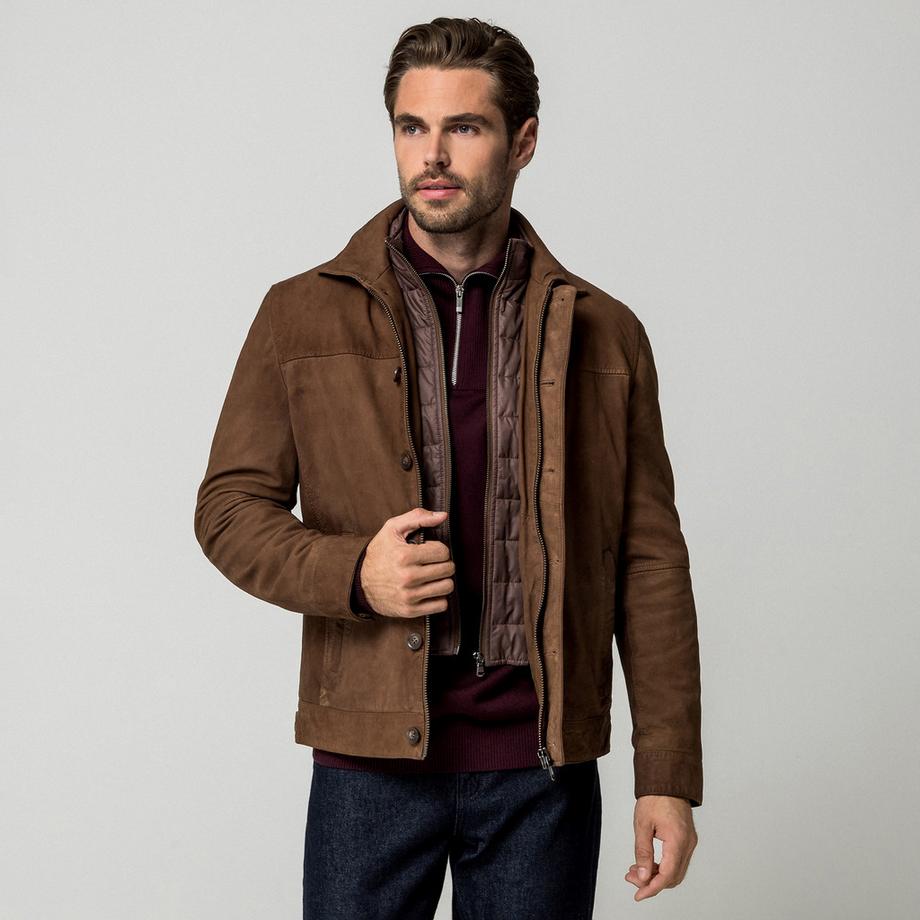 Manor Man Veste en cuir  