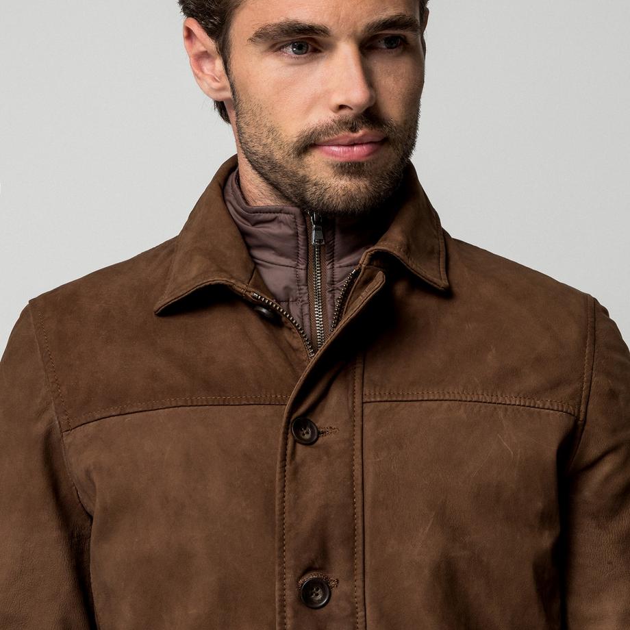 Manor Man Veste en cuir  