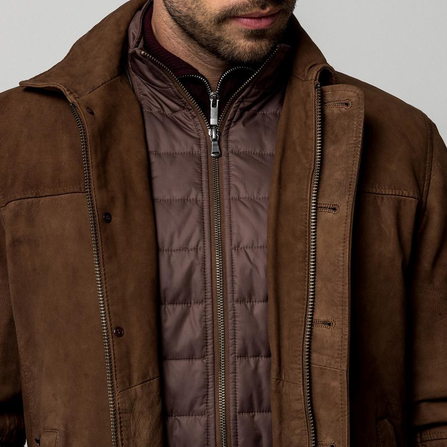 Manor Man Veste en cuir  