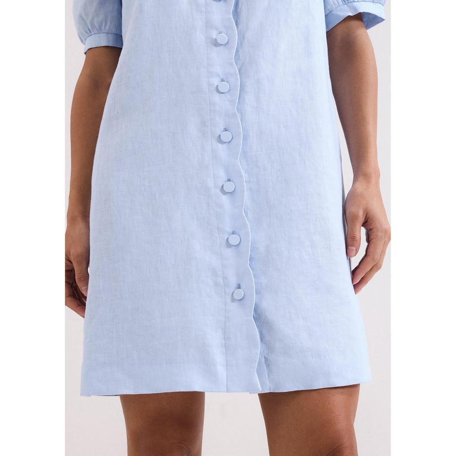 Phase Eight Candice Abito di Lino Maniche Corte  