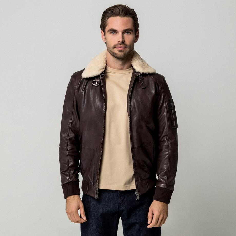 Veste en cuir