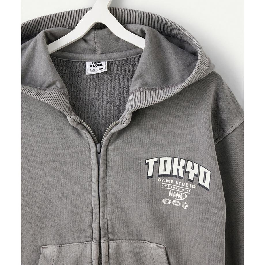 Tape à l'oeil  Hoodie, avec fermeture éclair 