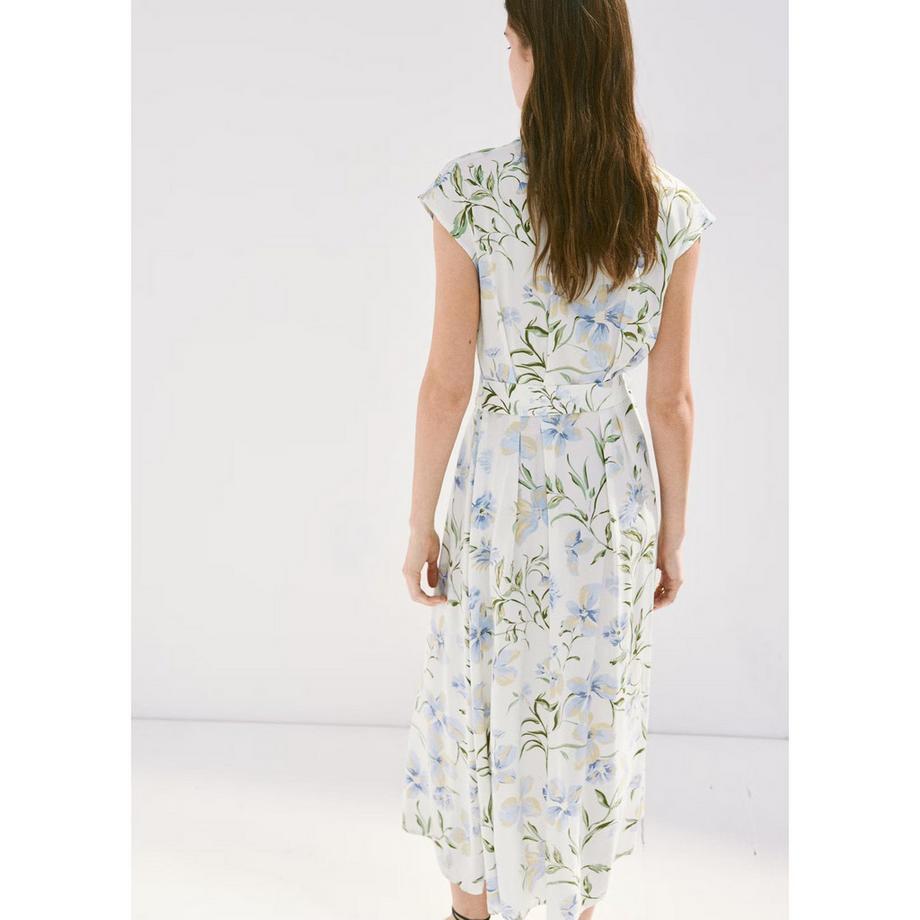 MANGO APPLE2 Geblümtes Midi Hemdblusenkleid  