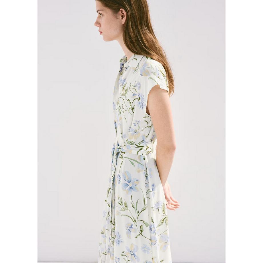 MANGO APPLE2 Geblümtes Midi Hemdblusenkleid  