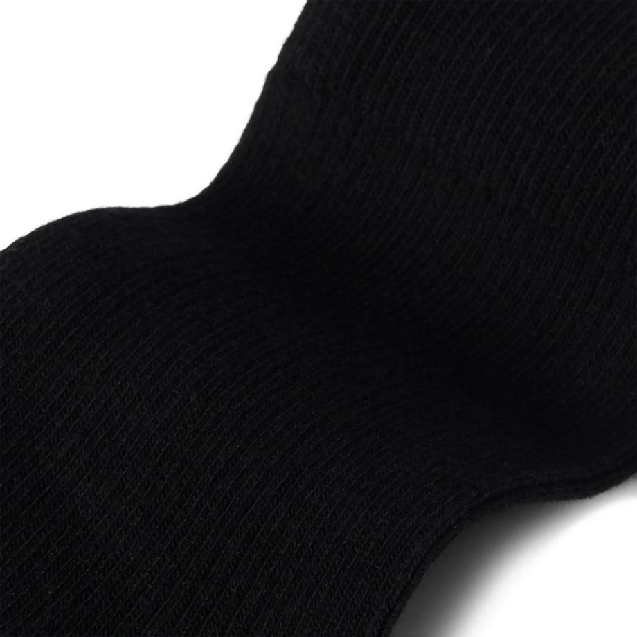von Jungfeld Fine Ribbed A Black Chaussettes Hauteur Mollet  