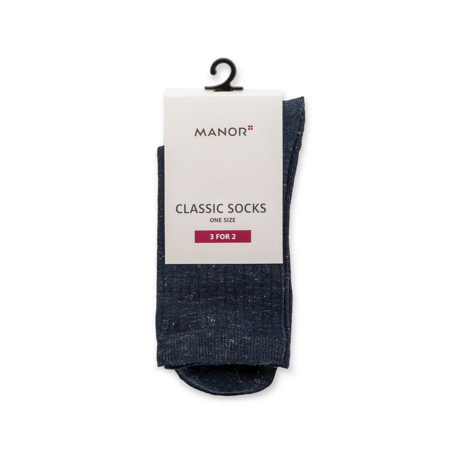Manor Woman Calze alla caviglia Sparkle Viscose Rib  